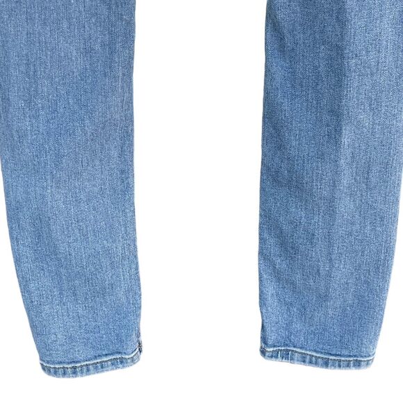 Forever 21 SZ 24 Skinny Jean Distressed High-Rise Button-Fly Stretch Light Wash - Picture 6 of 9